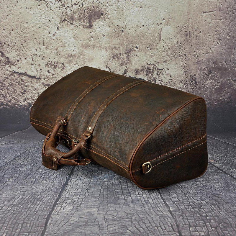 Genuine Leather Mens Vintage Leather Duffle Bag Leather Bags Gallery
