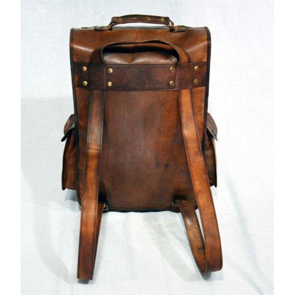 Handmade Leather School Laptop School Backpack | Leather Bags Gallery