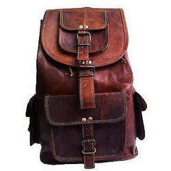 Genuine Leather Backpack Messenger Bag