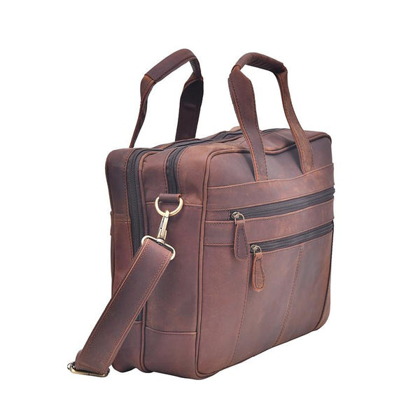 Deep Brown Vintage Leather Messenger Bag Leather Bags Gallery