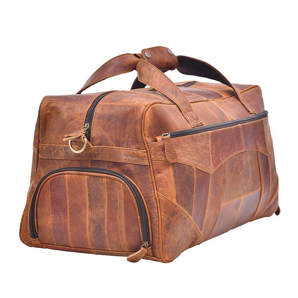 Gorgeous Leather Duffel Bag with Patchwork Shade Leather Bags Gallery