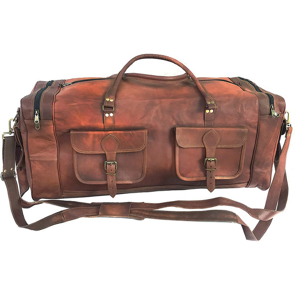 Large Vintage Leather Duffel Bag Leather Bags Gallery