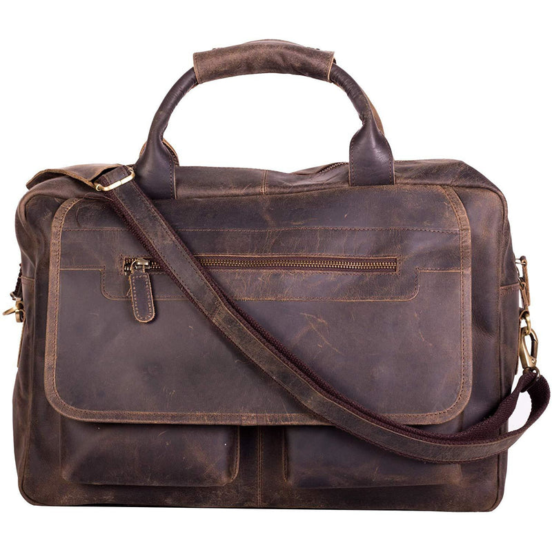 Handmade Men's Brown Leather Briefcase Leather Bags Gallery