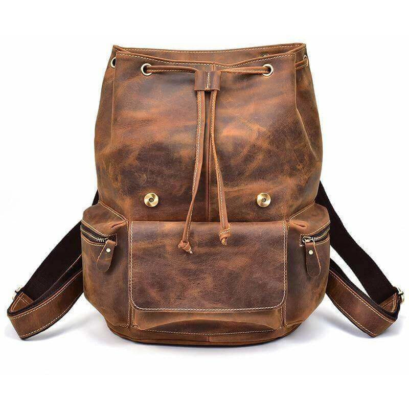 Crazy Horse Buffalo Leather Backpack Leather Bags Gallery