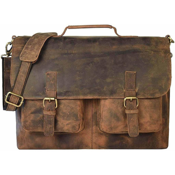 Exquisite Vintage Leather Briefcase Satchel Leather Bags Gallery
