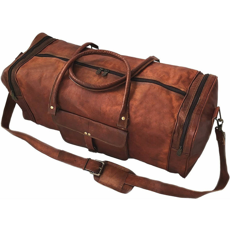 Smart And Casual Vintage Leather Duffle Bag Leather Bags Gallery