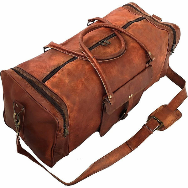 Smart And Casual Vintage Leather Duffle Bag Leather Bags Gallery