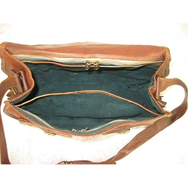 Handmade Leather Satchel Saddle Retro Rustic Vintage Bag (Unisex) Leather Bags Gallery