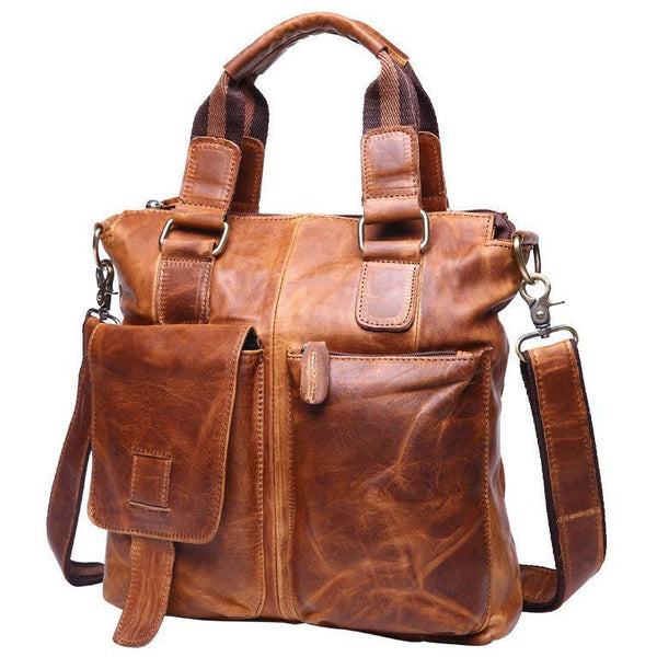 Retro Genuine Leather Messenger Shoulder Bag Leather Bags Gallery