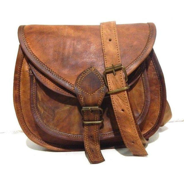 Full Grain Leather Messenger Bag Mens Leather Shoulder Bag Vintage Handmade  Crossbody Bag Satchel