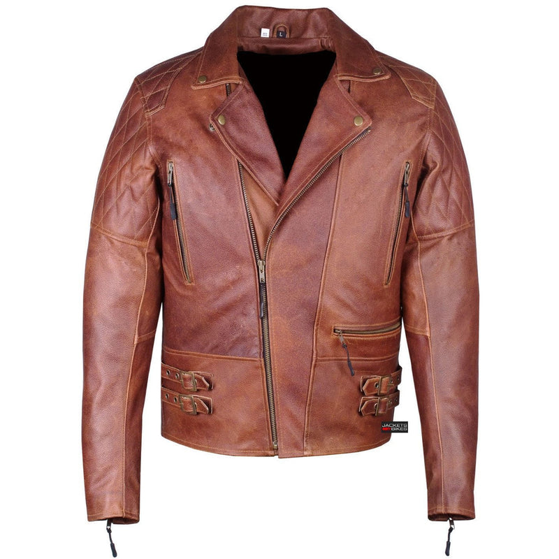 Buy A1 SKIN FASHION Genuine Leather Handmade Brown Biker Jacket for Men's  (A1_M_LJ_074_Brown, Size :- XS) at Amazon.in